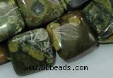 CRH19 15.5 inches 20*20mm square rhyolite beads wholesale