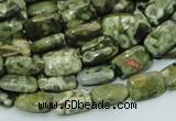 CRH23 15.5 inches 8*12mm rectangle rhyolite beads wholesale