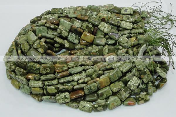 CRH25 15.5 inches 12*18mm rectangle rhyolite beads wholesale