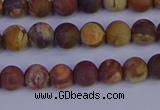 CRH511 15.5 inches 6mm round matte rhyolite gemstone beads