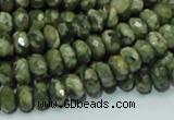 CRH52 15.5 inches 5*8mm faceted rondelle rhyolite beads wholesale