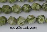 CRH535 15.5 inches 6mm faceted nuggets rhyolite gemstone beads