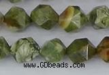 CRH543 15.5 inches 10mm faceted nuggets rhyolite beads wholesale