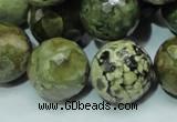 CRH61 15.5 inches 20mm faceted round rhyolite beads wholesale