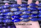 CRI101 15.5 inches 12*30mm rice lapis lazuli gemstone beads