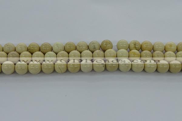 CRI204 15.5 inches 12mm round riverstone beads wholesale