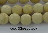 CRI213 15.5 inches 10mm faceted round riverstone beads wholesale