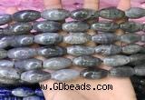 CRI305 15.5 inches 10*25mm rice labradorite beads wholesale