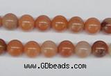 CRJ201 15.5 inches 8mm round natural red jade gemstone beads