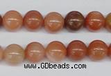 CRJ202 15.5 inches 10mm round natural red jade gemstone beads