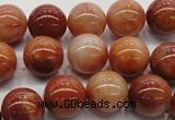 CRJ501 15.5 inches 6mm round red jade gemstone beads