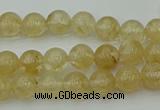 CRO1020 15.5 inches 4mm round yellow watermelon quartz beads