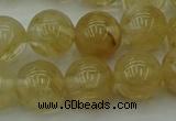 CRO1024 15.5 inches 12mm round yellow watermelon quartz beads