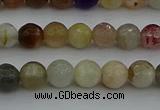 CRO1041 15.5 inches 6mm faceted round mixed gemstone beads