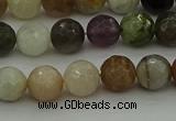 CRO1042 15.5 inches 8mm faceted round mixed gemstone beads