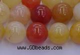 CRO1164 15.5 inches 12mm round golden silk jade beads wholesale