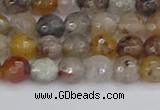 CRO1196 15.5 inches 6mm faceted round mixed lodalite quartz beads