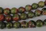 CRO131 15.5 inches 8mm round unakite gemstone beads wholesale