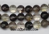 CRO160 15.5 inches 8mm round watermelon black beads wholesale