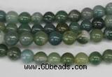 CRO22 15.5 inches 6mm round moss agate gemstone beads wholesale