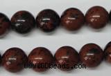 CRO280 15.5 inches 12mm round mahogany obsidian beads wholesale