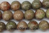 CRO307 15.5 inches 12mm round Chinese unakite beads wholesale