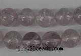 CRO335 15.5 inches 12mm round light amethyst beads wholesale