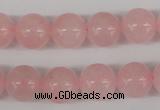 CRO341 15.5 inches 12mm round rose quartz beads wholesale