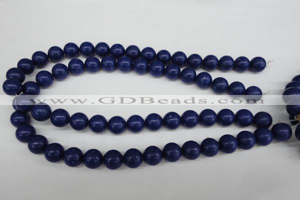 CRO345 15.5 inches 12mm round synthetic lapis lazuli beads wholesale