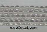 CRO35 15.5 inches 6mm round white crystal beads wholesale