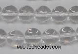 CRO396 15.5 inches 14mm round white crystal beads wholesale