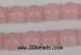 CRO397 15.5 inches 14mm round rose quartz beads wholesale