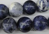 CRO423 15.5 inches 16mm round sodalite gemstone beads wholesale