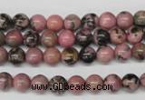 CRO51 15.5 inches 6mm round rhodonite gemstone beads wholesale