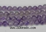 CRO53 15.5 inches 6mm round amethyst gemstone beads wholesale