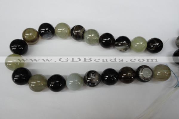 CRO532 15.5 inches 20mm round agate gemstone beads wholesale