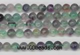 CRO54 15.5 inches 6mm round fluorite gemstone beads wholesale