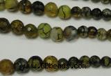 CRO703 15.5 inches 6mm – 14mm faceted round dragon veins agate beads