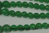 CRO717 15.5 inches 6mm – 14mm faceted round candy jade beads