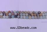 CRO810 15.5 inches 4mm round matte amazonite beads