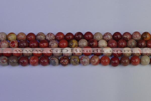 CRO874 15.5 inches 12mm round red porcelain beads wholesale