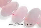 CRQ03 16 inches 20*38mm oval rose quartz beads Wholesale