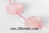 CRQ12 18*19mm pig-shaped A grade natural rose quartz beads