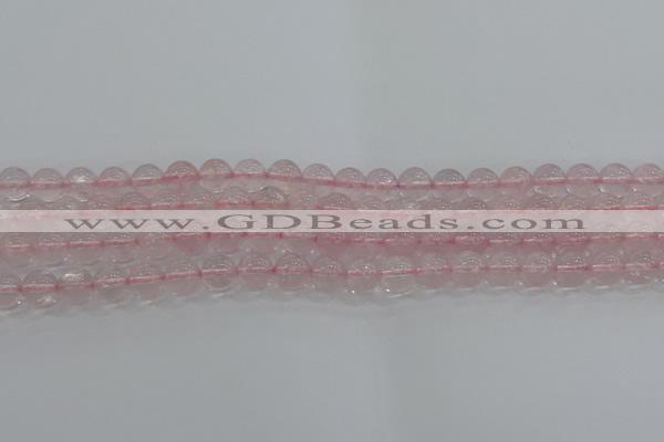 CRQ122 15.5 inches 8mm round natural rose quartz beads wholesale