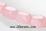 CRQ13 10*14mm cuboid A grade natural rose quartz beads Wholesale