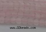 CRQ180 15.5 inches 4mm round matte rose quartz beads wholesale