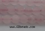 CRQ181 15.5 inches 6mm round matte rose quartz beads wholesale