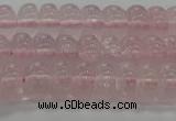 CRQ188 15.5 inches 6*10mm rondelle natural rose quartz beads