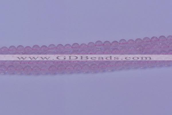 CRQ201 15.5 inches 6mm round Mozambique rose quartz beads