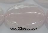 CRQ238 15.5 inches 30*40mm oval rose quartz beads wholesale